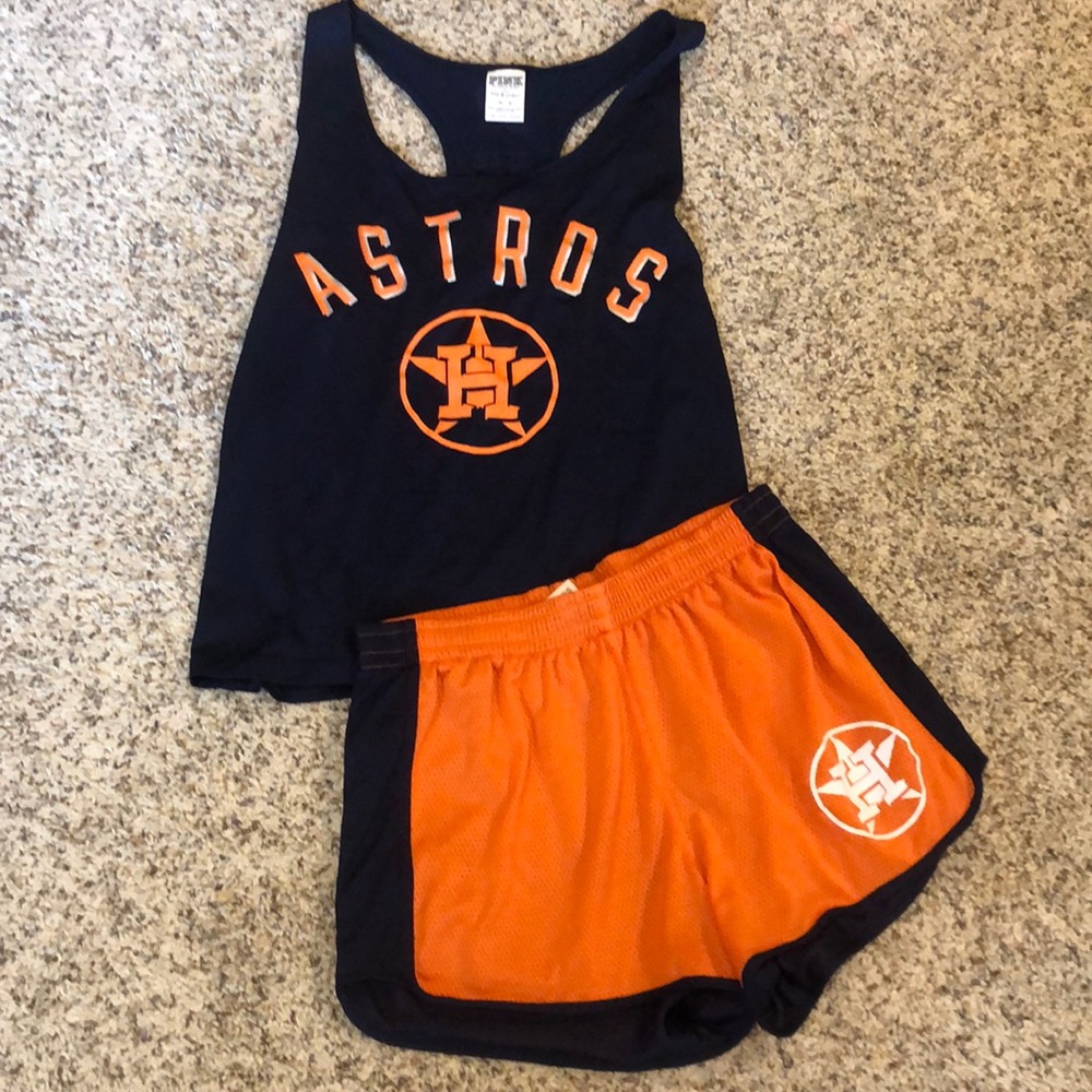 Houston Astros small medium pink Victoria secret